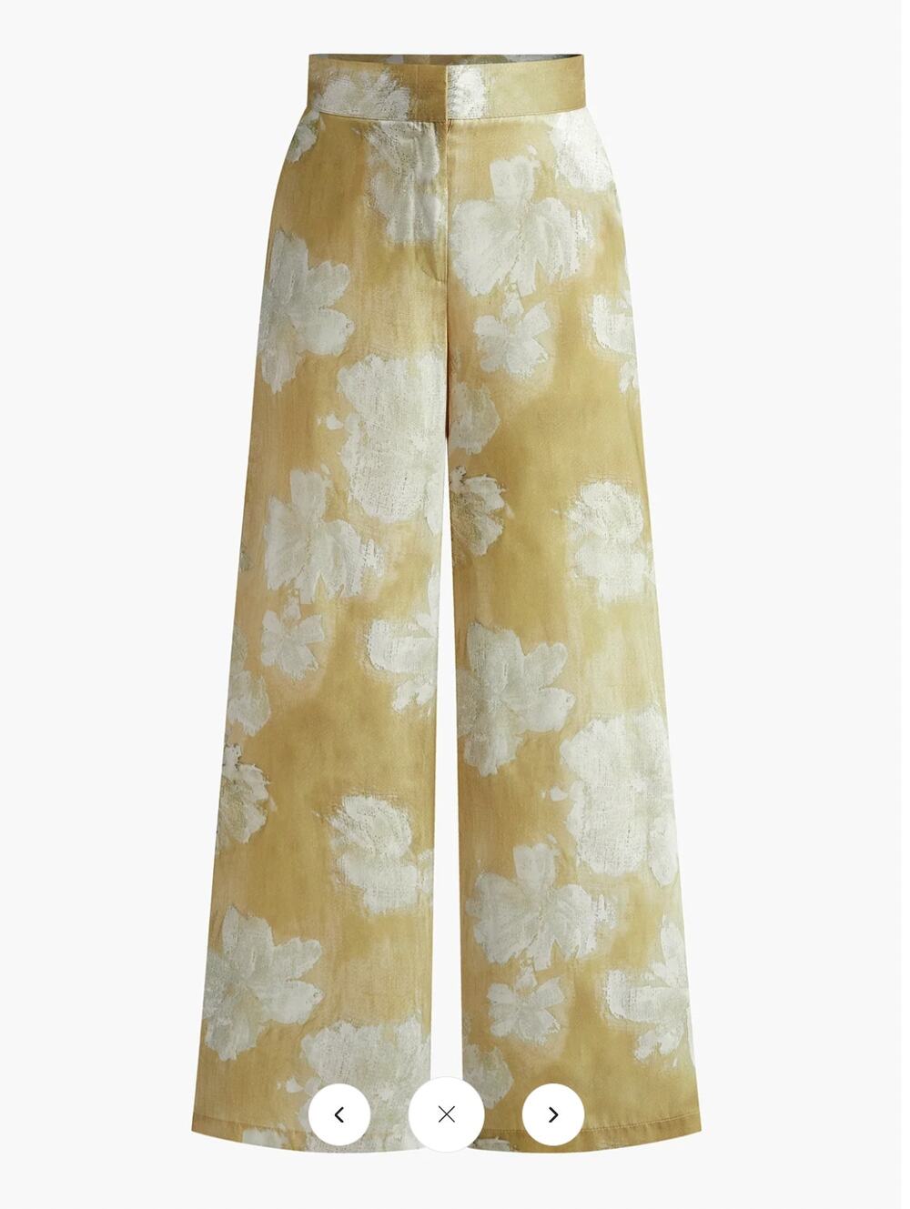 NWT Commense Semi-Sheer Romance Floral Printed Wide-leg Pants Sz XL